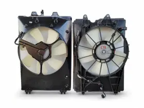 19030-rn0-a51 Honda Pilot 09-15 Condenser Radiator Cooling Fan Set With Shroud C037 Oem 2009