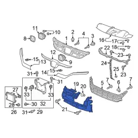 74160thra00 Honda Oe For Odyssey 2018-2020 Front Engine Cooling Fan Shroud