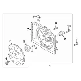 25380aa200 Hyundai Oe For Elantra 2024 Engine Cooling Fan Assembly