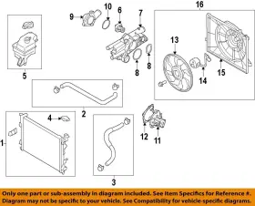 253504z000 Hyundai Oem 13-18 Santa Fe Sport Cooling Fan-shroud