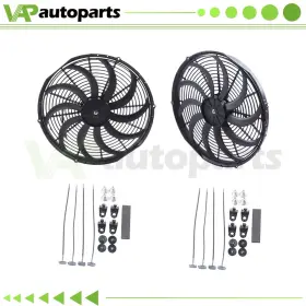Ig826250co Ignition Radiator Condenser Cooling Fan 16 Inch Universal For Ford Fusion Taurus