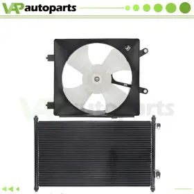 Ig837579co Ignition Ac Condenser And Cooling Fan Assembly For 2001 2002 2003 2004 2005 Honda Civic