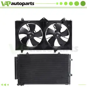 Ig837589co Ignition Ac Condenser And Cooling Fan Assembly For 2004 2005 2006-2008 Toyota Solara