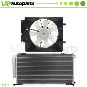 Ig837593co Ignition Engine Ac Condenser And Cooling Fan Assembly For Honda Element Cr-v