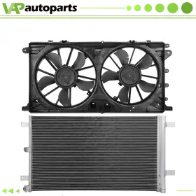 Ig844095co Ignition A/c Condenser And Dual Cooling Fan Assembly For 2018-2019 Ford Expedition