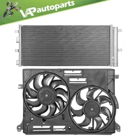 Ig848224co Ignition Ac Condenser And Radiator Cooling Fan Kit For 17-20 Lincoln Continental