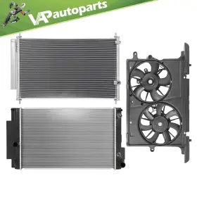 Ig848326co Ignition Cooling Fan And Radiator Condenser Assembly For 2008 2009-2015 Scion Xb 2.4l