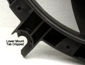 21481-3ja0a Infiniti Oem Qx60 Radiator Fan Motor Mount Chipped #2