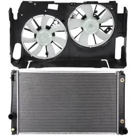 Issecondery 13752128 Radiator Cooling Fan Kit For 2006 2007 2008-2012 Toyota Rav4 Sport Utility