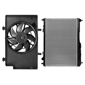 13752144 Issecondery Electric Radiator Cooling Fan Kit For 2011 2012 2013-2018 Ford Fiesta Sedan