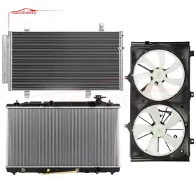 13756733 Issecondery Radiator Condenser Cooling Fan Kit For 2007 2008 2009 2010 2011 Toyota Camry