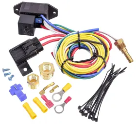 126017adj Jegs 10536 Adjustable Electric Fan Controller And Relay Kit Thread-in