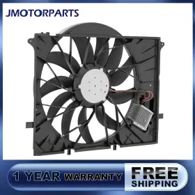 201m026072-n Jmotorparts Radiator Cooling Fan Assembly For Mercedes-benz S350 S500 S600 S55 Sl63 S65 Amg