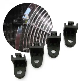 Jlm9dc52 Johnny Law Motors Fan Mounting Feet 4 Black - Short Zirzfmk Custom Cool Street Truck Cooling