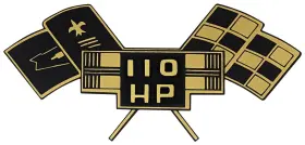 Dc202 Jor 110 Horsepower Engine Shroud Decal For 1964-1969 Chevy Corvair Models Dc202 Jor 110 Horsepower Engine Shroud Decal For 1964-1969 Chevy Corvair Models