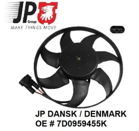 7d0959455m Jp Dansk Cooling Fan Electric Motor With Blade Radiator For Vw Eurovan