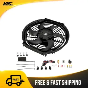 8etyj0 Kac 10 Inch Universal Electric Radiator Cooling Fan 12v With Relay Kit Fits All