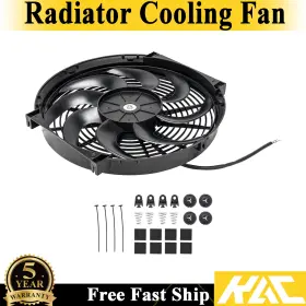 Hes610331 Kac 14 In 12v 90w Universal Push Pull Electric Radiator Cooling Fan With Mounting Kit