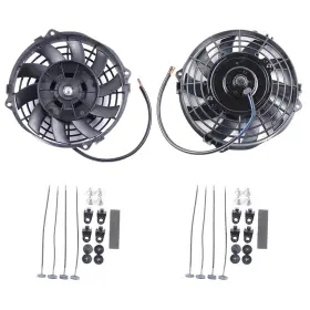 13618365 Keepcrushparts 7 Inch Universal Radiator Condenser Cooling Fan Assembly For 2003-2007 Infiniti G35