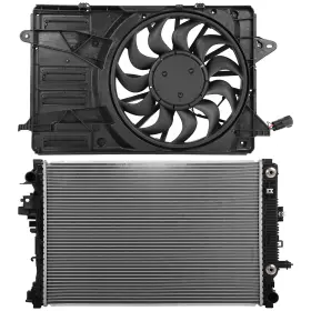 13622920 Keepcrushparts Electric Engine Radiator Cooling Fan Kit For 2016-2018 Chevrolet Malibu