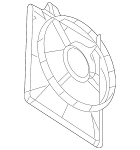 25350-4d910 Kia Genuine Fan Shroud
