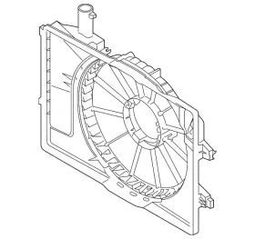 25350-f2000 Kia Genuine Fan Shroud