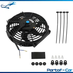 Kte5155893 Kinte Tech 10 Inch 12v Electric Cooling Fan Thermo Mounting Kits Universal New