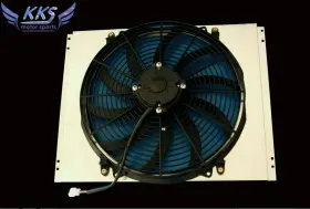 Kks340fs-16 Kks Motor Sports Aluminum Shroud &16 Inch Fan For 1967-70 Ford Mustang Mercury Cougar 5.0/5.8l V8