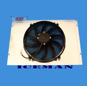 Kks433fs-16 Kks Motor Sports Radiator Shroud 16 Inch Fan Fit 66-79 Ford F100 /150/250/350 Bronco Truck Pickup