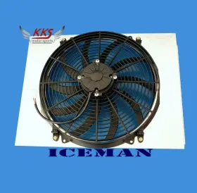 Kks5556fs-16 Kks Motor Sports Shroud And 16 Inch Fan For 3 Row 1955 56 Chevy Belair Bel Air 3.8l 6cyl Core