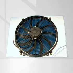 Kks5557fs-16 Kks Motor Sports Fan Shroud And 16 Inch For 1955-1957 Chevrolet Chevy Bel Air Nomad 150 210 V8