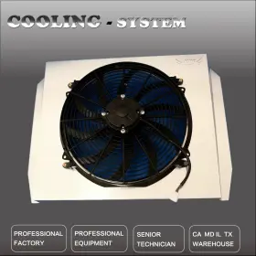 Kks5559fs-16 Kks Motor Sports Aluminum Fan Shroud And 16 Inch For 55-59 Chevy Gmc Pickup Truck Apache L6 V8 Kks5559fs-16 Kks Motor Sports Aluminum Fan Shroud And 16 Inch For 55-59 Chevy Gmc Pickup Truck Apache L6 V8