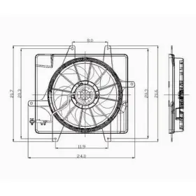 Ch3115118 Kool-vue New Radiator Fan Shroud Module Assembly Fits Pt Cruiser Without Turbo #3