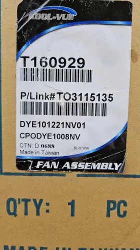 Mrt123t160929 Kool Vue Radiator Cooling Fan For 2004-2005 Toyota Sienna Kool-vue Brand #2