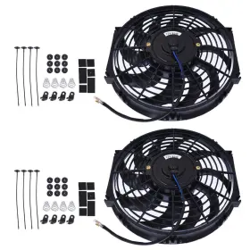 Qs237136qr Lablt 12 Inch Electric Radiator Cooling Fan Assembly Kit For 83-15 Toyota Camry 12v