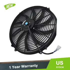 F17502-16-bk Labworkauto 16 Inch Electric Radiator Fan Thermostat Kit Fit For Kenworth W900 1981 1982-2013