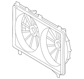 16711-36240 Lexus Genuine Fan Shroud