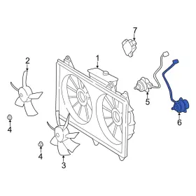 1636350030 Lexus Oe For Ls430 2001-2006 Left Engine Cooling Fan Motor