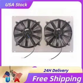 Dfz004-ry Luxerad Cc1826 For Chevy Blazer S10 C1500 Gmc Jimmy 1996-2005 2 12 Inch Fan Aluminum Shroud