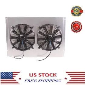 Dfz007 Luxerad Aluminum Cooling Shroud 12 Inch Fan For 66-79 Ford Truck F250 F350