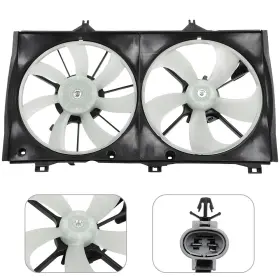 13632580 Luxfineparts Cooling Fan Assembly For Toyota 2009-2016 Venza 2010-2011 Camry