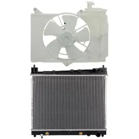 Luxfineparts 13632803 Radiator Cooling Fan Kit For 2004-2006 Scion Xa Xb 2000-2005 Toyota Echo 1.5l