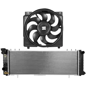 13714048 Luxfineparts Radiator Cooling Fan Kit For Jeep Cherokee 4.0l L6 1995-1996