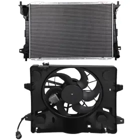 13714060 Luxfineparts Radiator Cooling Fan Kit For Lincoln Town Car Mercury Grand Marquis 4.6l 2003-05