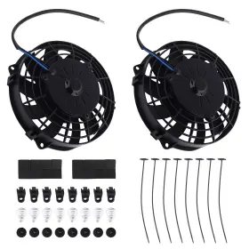 49eyru Maxpeedingrods 8.27inch Electric Cooling Fan Assembly Universal Radiator 2900rpm 800cfm Qme