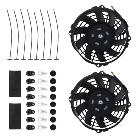 72vyzt Maxpeedingrods 8.27 Inch Electric Cooling Fan For Universal Application 10-blade 2900rpm Black