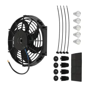 Aiqf2x Maxpeedingrods 10 Inch Electric Fan 800cfm Push Pull For Radiator Engine Cooling System 80w