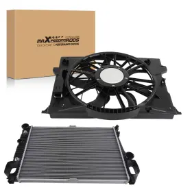 Maxpeedingrods Bc6of8 Radiator And Cooling Fan Assembly For Mercedes-benz Cls55 Amg W203 V8 5.5l 2006