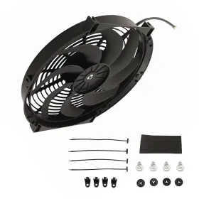 Lvweu8 Maxpeedingrods 14 Inch Electric Universal Cooling Fan For Radiator 900cfm Push-pull 8 Blades