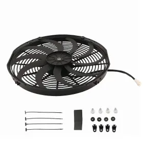 Maxpeedingrods Nhm3ro 16 Inch Universal Fan For Radiator Cooling 3000cfm 2250rpm Push Pull Black